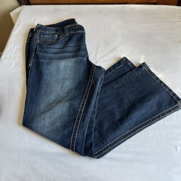 Maurices Denim - Maurices Original Bootcut Size 16 Short Denim Jeans Stretch 30" inseam